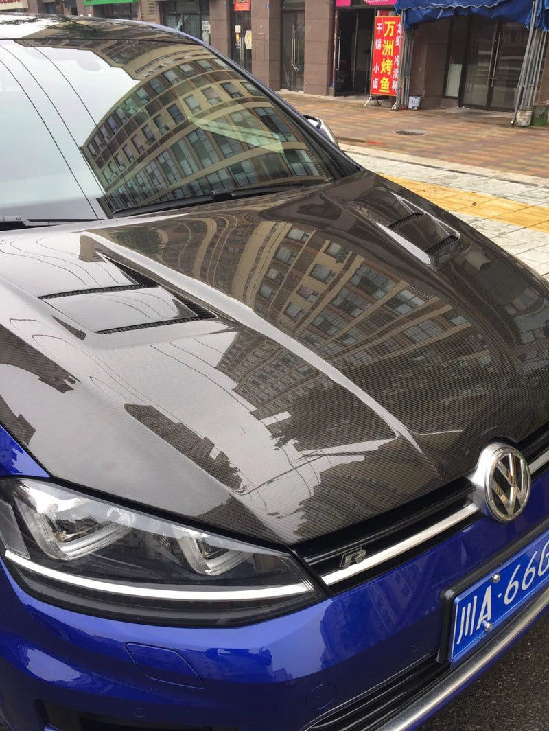 TR Style Carbon Bonnet For VW Golf Mk7 -PP