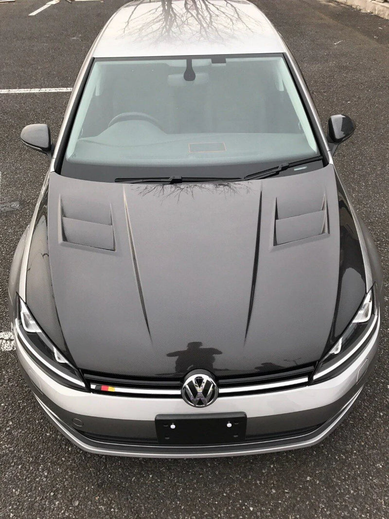 TR Style Carbon Bonnet For VW Golf Mk7 -PP