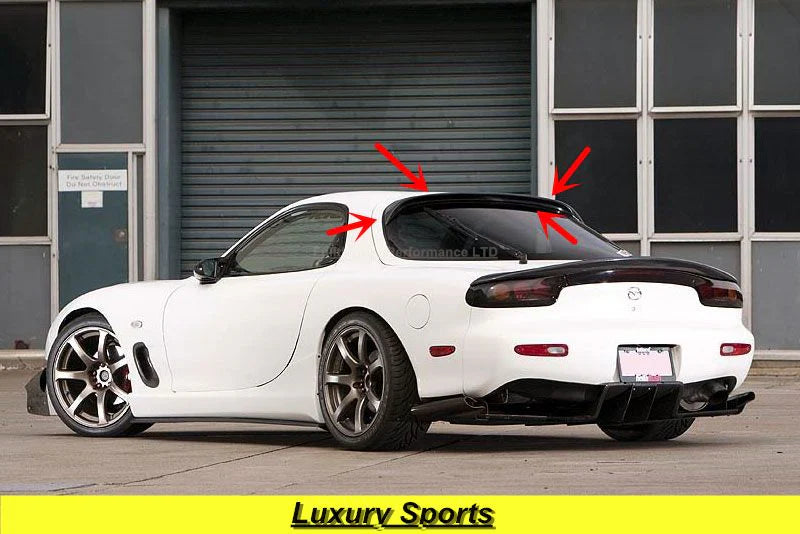 Luxury Sports Dmax Style Roof Spoiler For Mazda RX7 FD