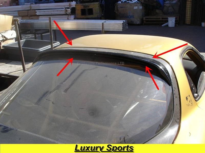 Luxury Sports Dmax Style Roof Spoiler For Mazda RX7 FD