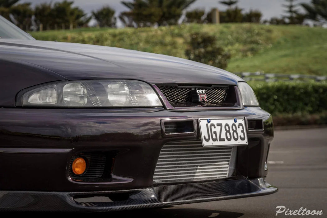 Jun Style Carbon Front Lip For Nissan Skyline R33 GTR