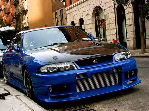 Top Secret Style Front Bumper For Nissan Skyline R33