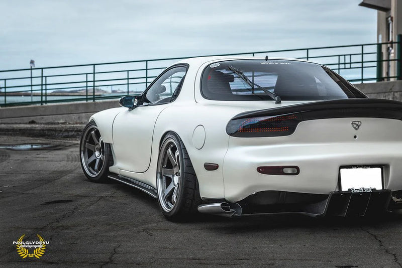 Feed Style Side Skirts Extension For Mazda RX7 FD Carbon