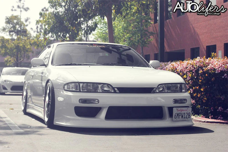 Vertex Style Front Bumper For Nissan Silvia S14 PFL