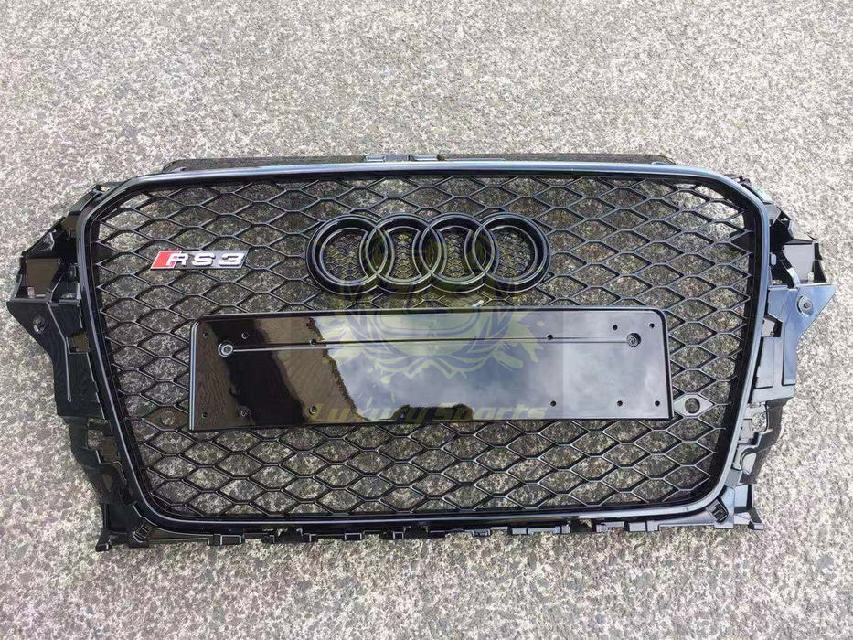 Luxury Sports RS3 Honeycomb Style Front Grill For Audi A3/S3 8V 13-16