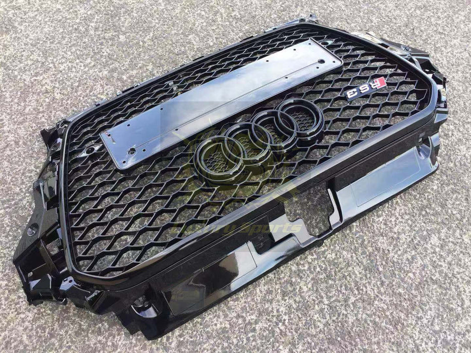 Luxury Sports RS3 Honeycomb Style Front Grill For Audi A3/S3 8V 13-16