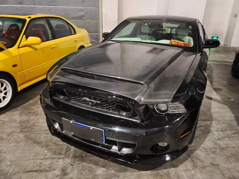 Carbon Bonnet For Ford Mustang 13-14
