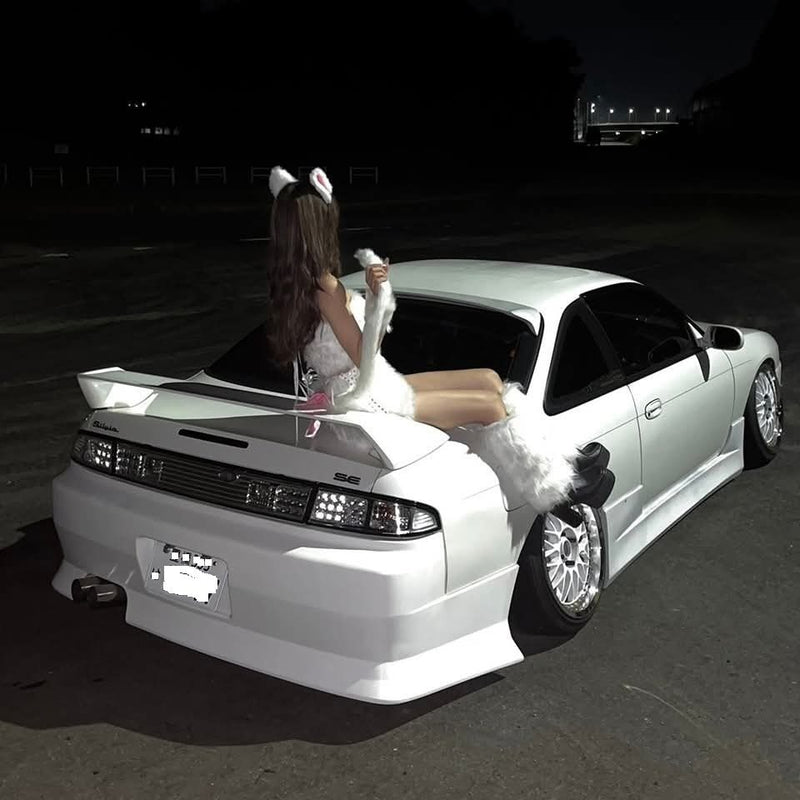 Nissan Silvia S14 Black & Clear Lens LED Tail Lights