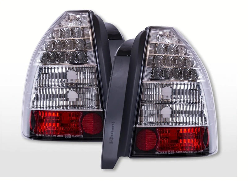Clear & Red LED Tail Lights - Honda Civic EK