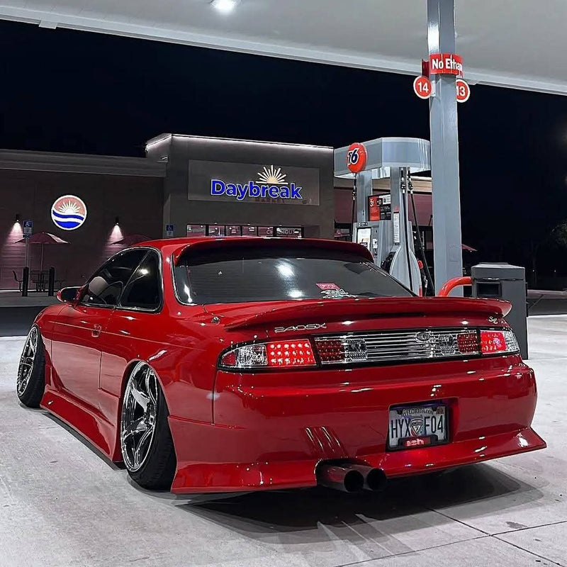 Dmax Clear / Red LED Tail Lights - Nissan Silvia S14