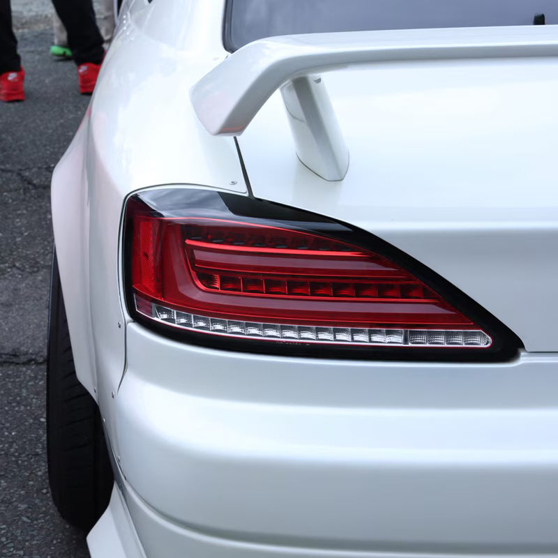 78 Works Fiber LED Tail Lights - Nissan Silvia S15