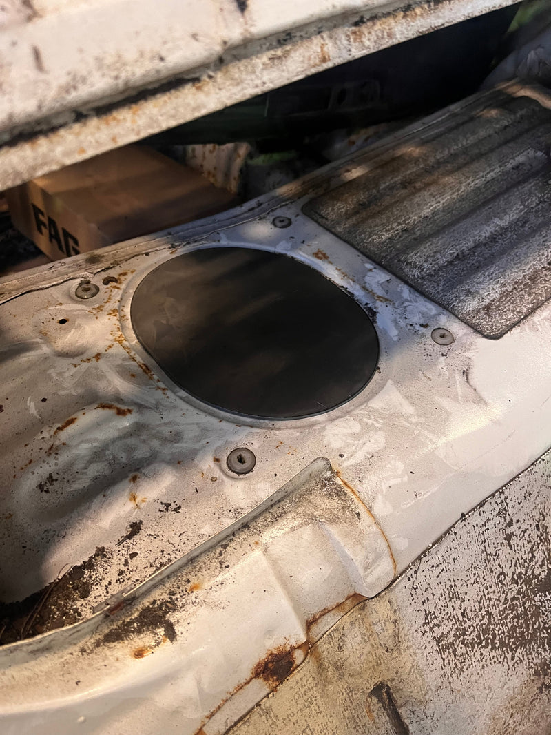 Fuel Tank inspection blanking plate