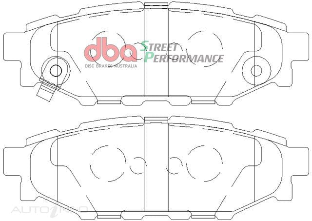 Subaru WRX VA & Legacy Rear Brake Pads - DBA Street Performance DB1803SP