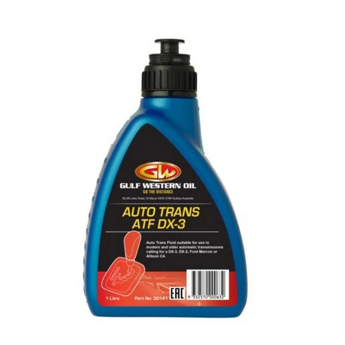 Gulf Western Autotrans DEX3 Automatic Transmission Fluid - 1L