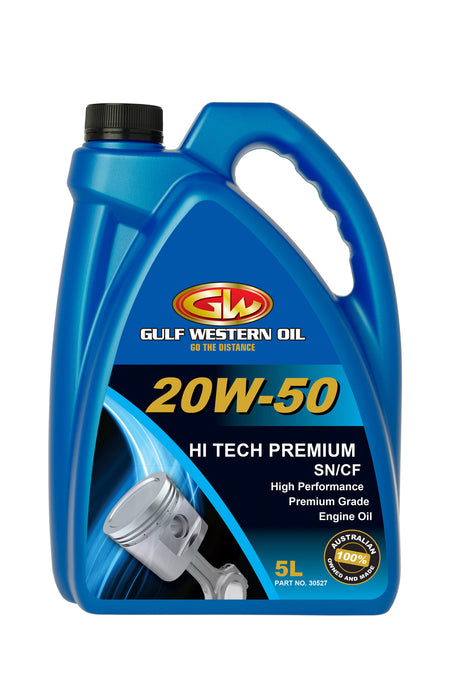 Gulf Western Hi-Tech Premium 20W-50 Engine Oil - 5L