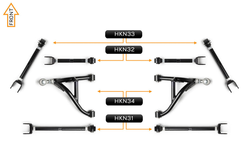 V2 PRO Arm Kit - Nissan 370Z (Rear)
