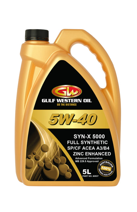 Gulf Western Syn-X 5000 5W-40 Engnie Oil - 5L