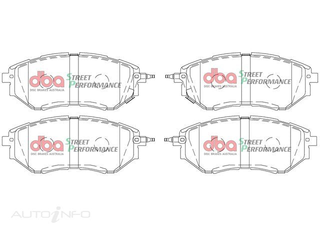 Subaru WRX VA & Legacy Rear Brake Pads - DBA Street Performance DB1803SP