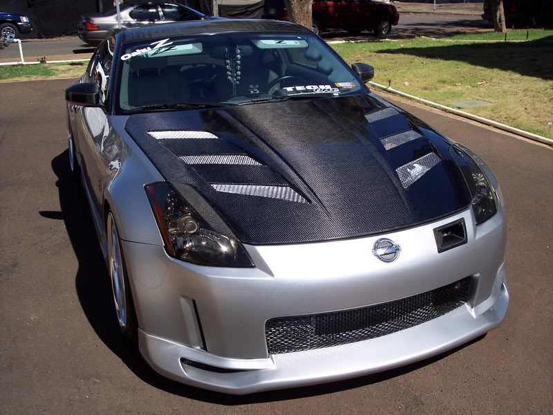 Type 2 Style Carbon Bonnet For Nissan 350z
