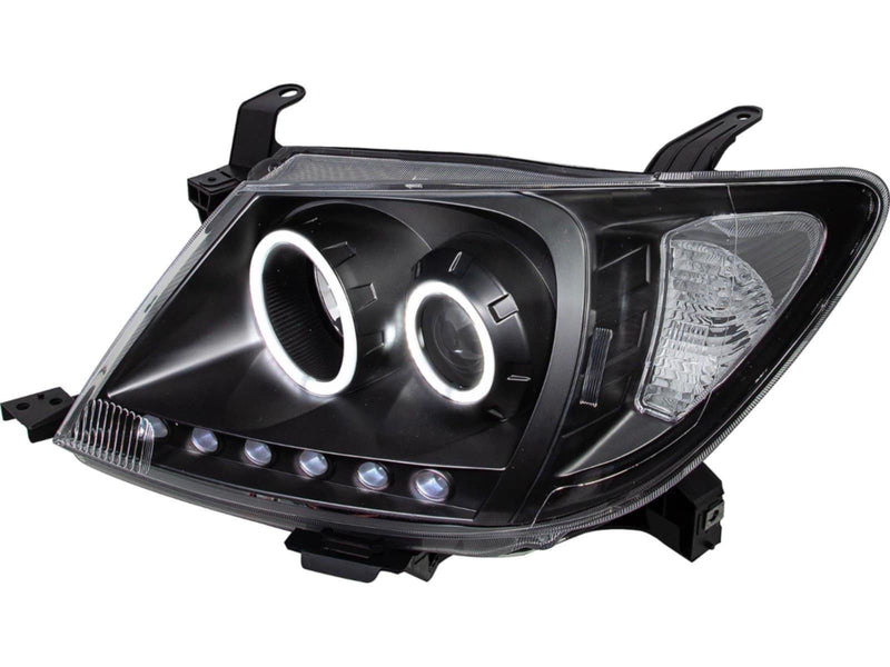 Black Edition Halo Headlights - (Ultra Halo) - Toyota Hilux 2005-2011