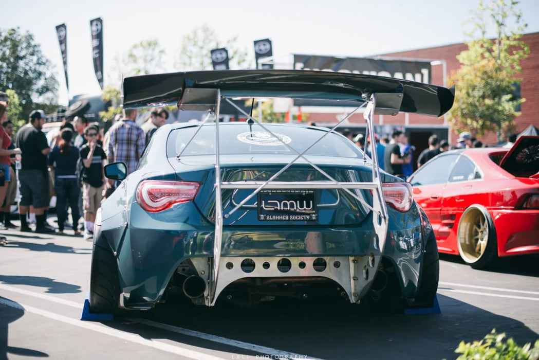 Killagram Style Carbon GT Spoiler With Brackets and Rods -PP