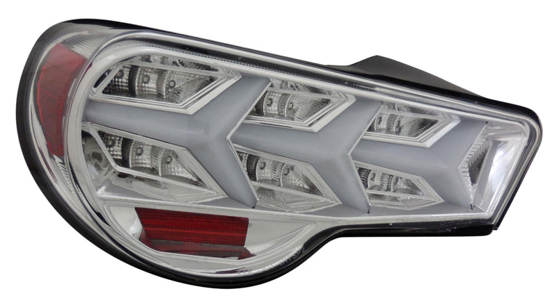 Spec D Clear LED Tail Lights - Lambo Style - Toyota 86 / Subaru BRZ