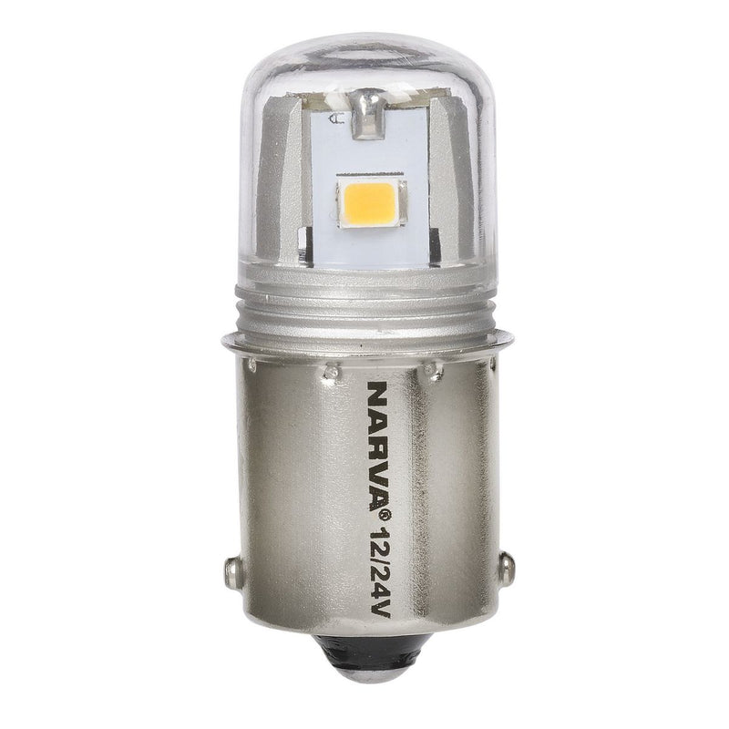 Narva 12V/24V BA15S LED Bulbs (2PK) - 18260BL