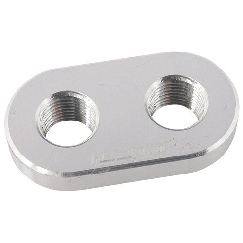 Aeroflow Weld On Alloy Plate 2x 1/8 NPT Female Ports - AF986-02-02