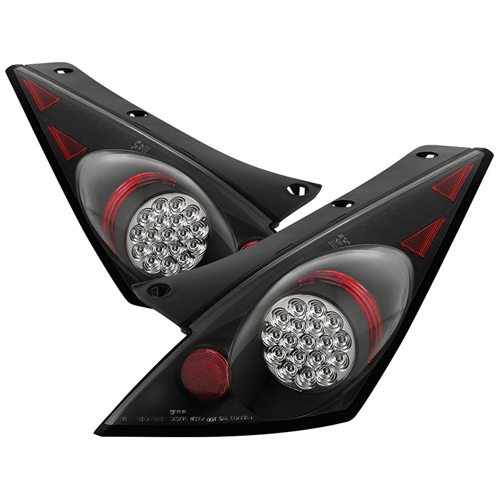 JDM Black LED Tail Lights - Nissan Z33 350Z