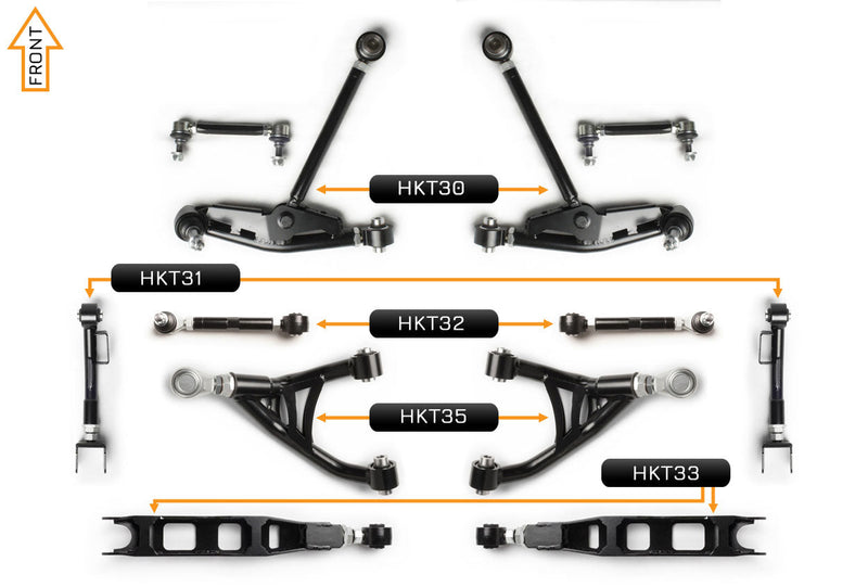 V2 PRO Arm Kit - Subaru BRZ ZC6 (Front & Rear)
