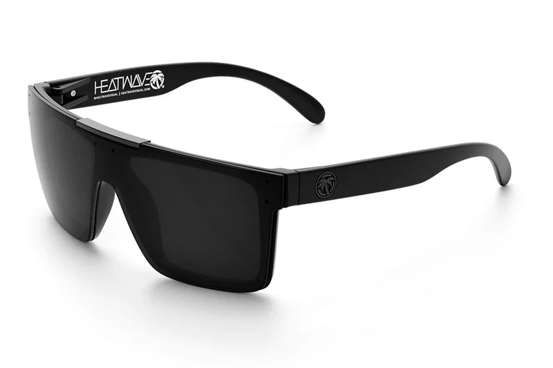 Heat Wave Quatro Sunglasses | Black x Black