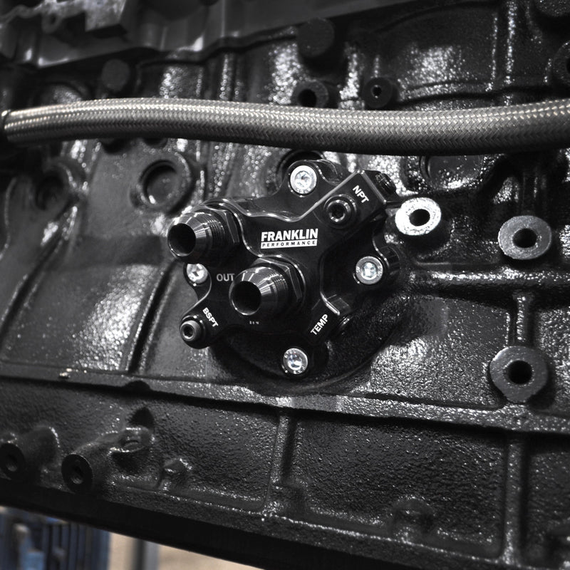 Oil Filter Relocation & Cooling Kit ‚ Nissan RB Bolt-On Version with Aeroflow Oil Cooler