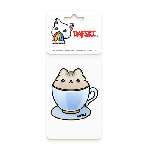 Dafski Car Air Freshener with Kawaii Cat Shaped Cappuccino 