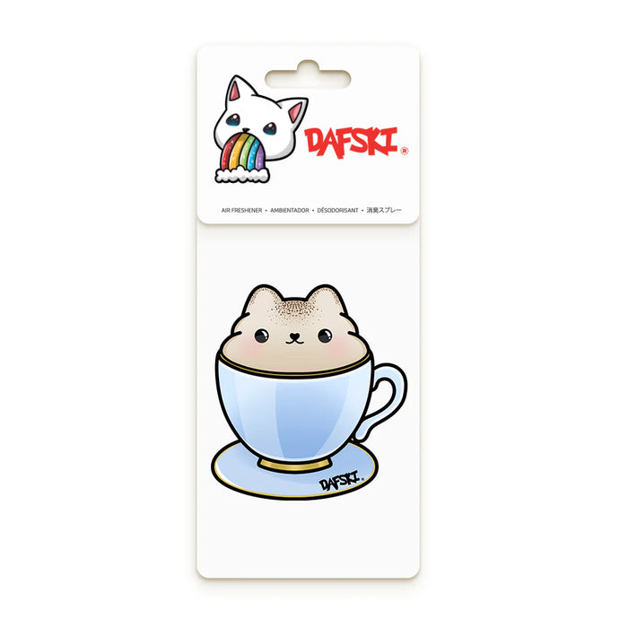 Dafski Car Air Freshener with Kawaii Cat Shaped Cappuccino 