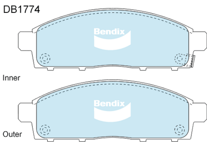 Mitsubishi Challenger Front Brake Pads - DBA Xtreme Performance DB1774XP