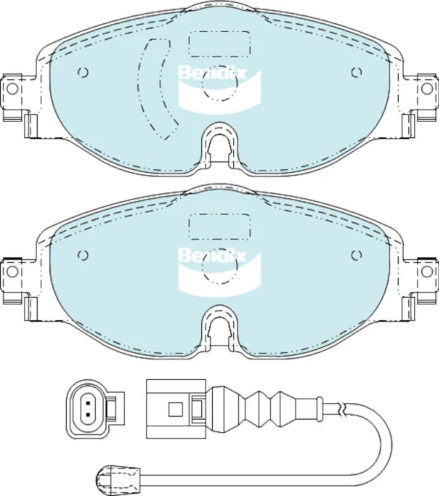 VW Golf GTI MK7 Front Brake Pads - DBA Xtreme Performance DB2383XP