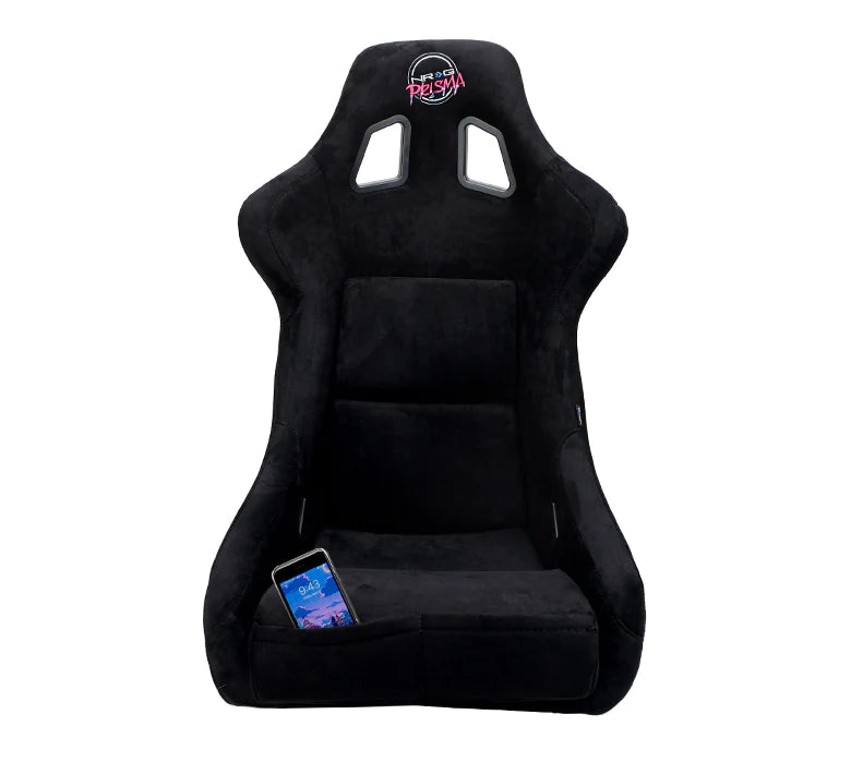 NRG x Prisma Fixed Back Bucket Seats | Black (PAIR)