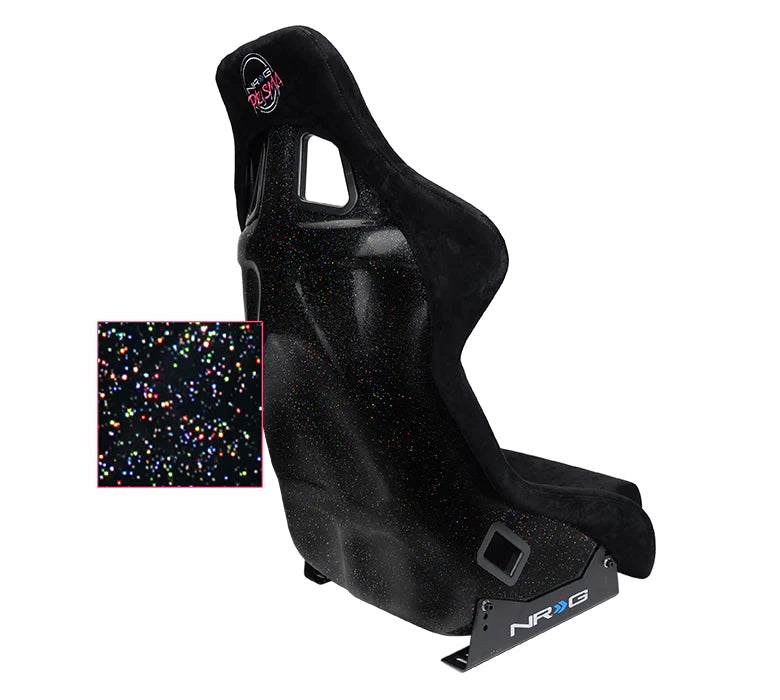 NRG x Prisma Fixed Back Bucket Seats | Black (PAIR)