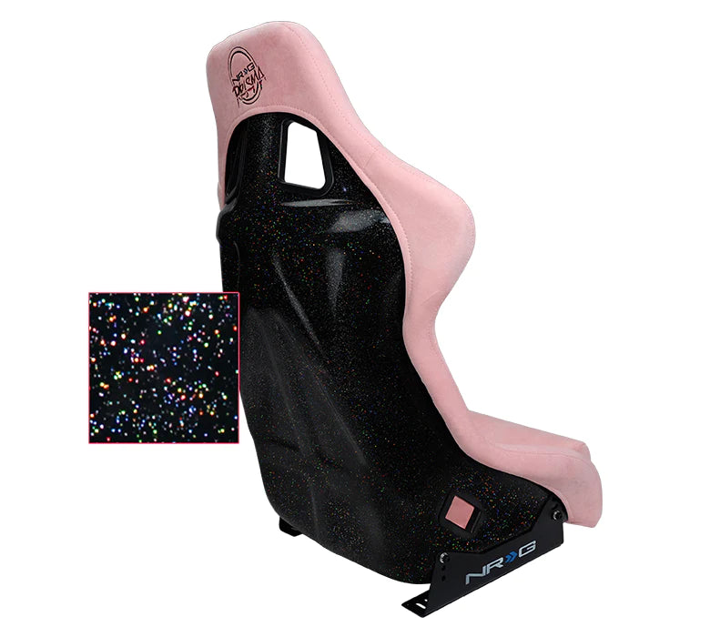 NRG x Prisma Fixed Back Bucket Seats | Pink (PAIR)