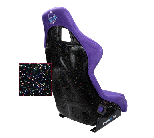 NRG x Prisma Fixed Back Bucket Seats | Purple (PAIR)
