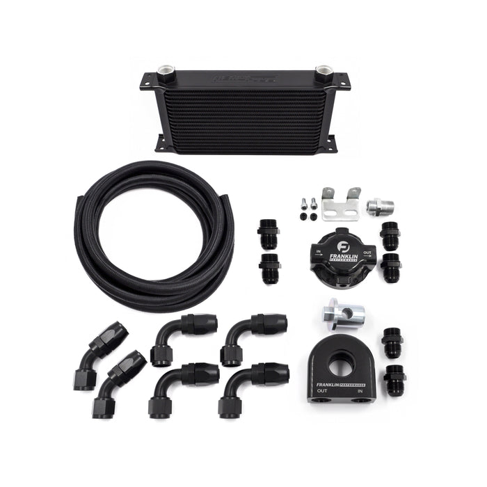 Oil Filter Relocation & Cooling Kit – Low Profile Block Adaptor Version with Aeroflow Oil Cooler
