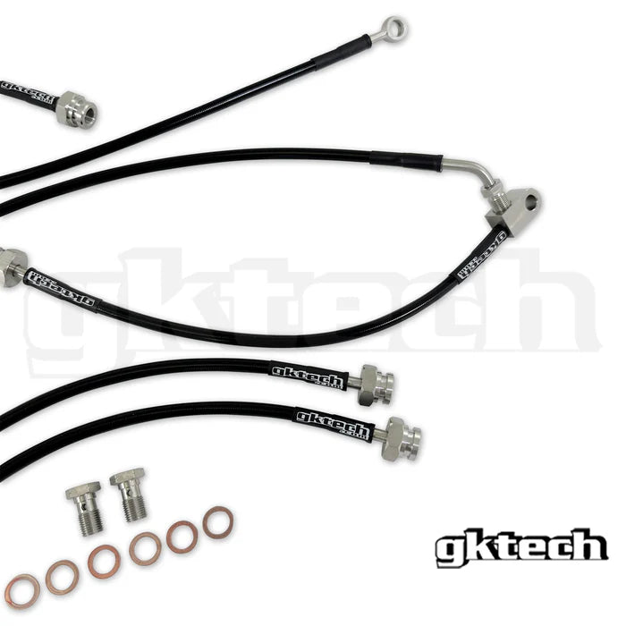 Gktech Z33 350Z Braided Brake Line Set - Front & Rear