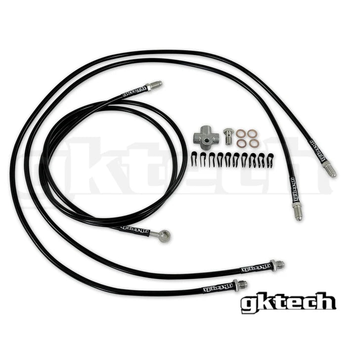 Gktech Z33 350z/Z34 370z /V35/V36 stand alone SS braided hydraulic handbrake line kit