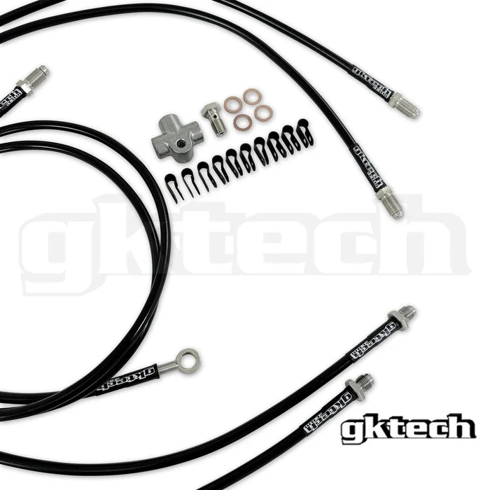 Gktech Z33 350z/Z34 370z /V35/V36 stand alone SS braided hydraulic handbrake line kit