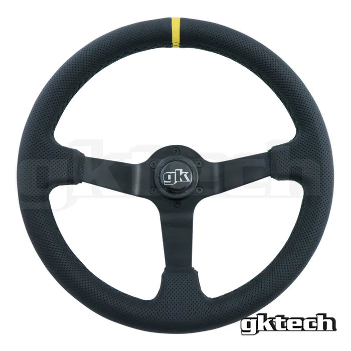 Gktech Perforated Leather Steering Wheel 350mm Deep Dish