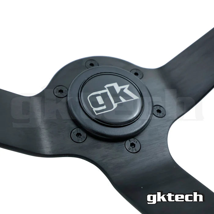 Gktech Perforated Leather Steering Wheel 350mm Deep Dish