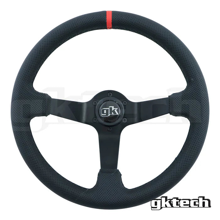 Gktech Perforated Leather Steering Wheel 350mm Deep Dish
