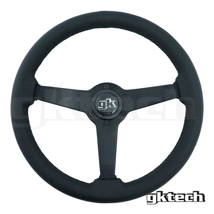 Gktech Leather Steering Wheel 350mm Flat