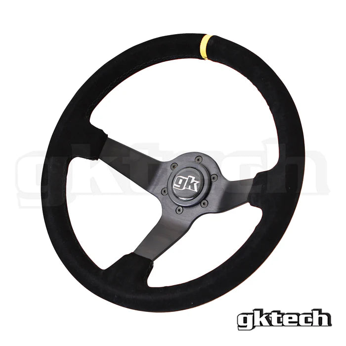 Gktech Suede Steering Wheel 350mm Deep Dish