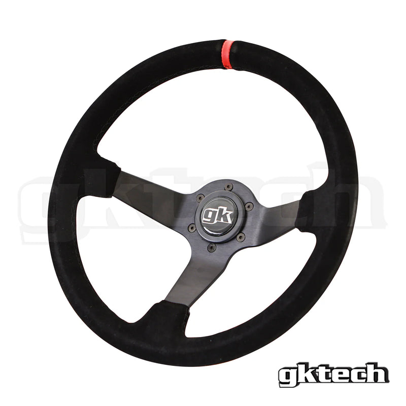 Gktech Suede Steering Wheel 350mm Deep Dish